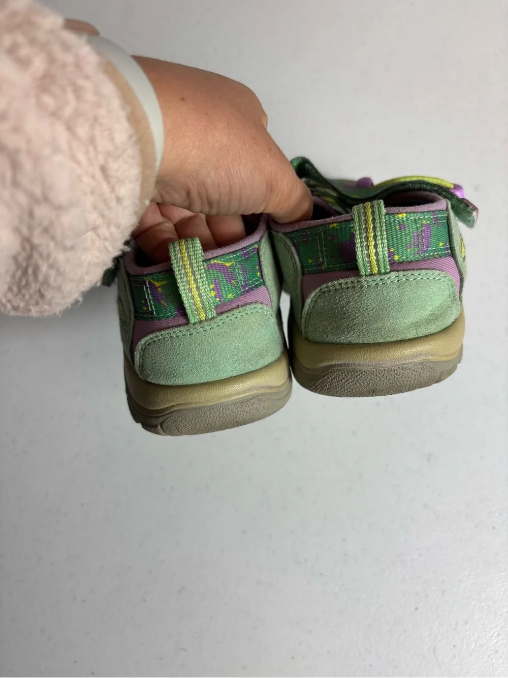 Keen Newport H2 Waterproof Hiking Sandals Purple and Green Youth Size 2